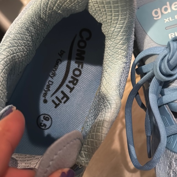 Blue Athletic Sneakers with White Midsole - Picture 6 of 9